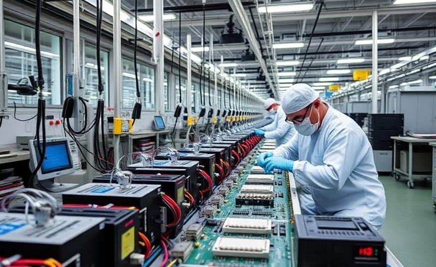 Línea de producción de terminales de autoservicio