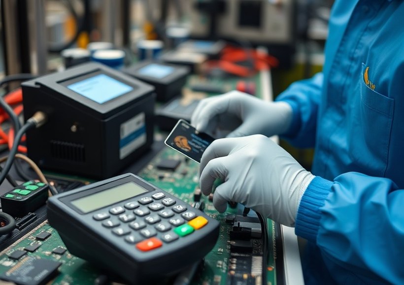 Línea de producción de terminales de autoservicio