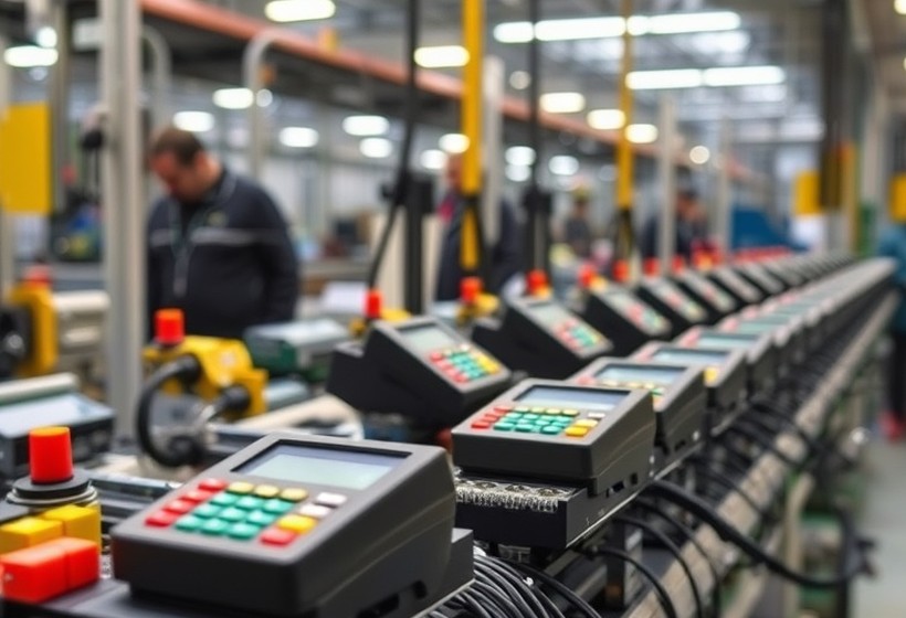 Línea de producción de terminales de autoservicio